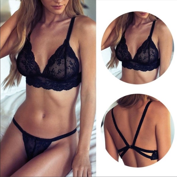 HP💕📦LAST ONE📦Lace Unpadded Triangle Bra Set - Picture 2 of 3